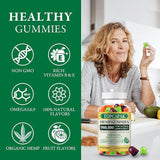 Organic Hemp Gummies High Potency Advanced Extra Strength Supplement - Best Cbdmd Cbdfx CBS CDB Gummy for Adults - Low Sugar with Pure Hemp Oil Extract - Natural Edibles Fruity Flavor Made in USA