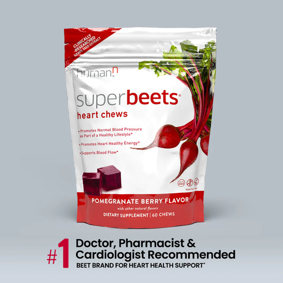 SuperBeets® Heart Chews #1 Doctor, Pharmacist & Cardiologist Recommended Beet Brand for Heart Health Support1