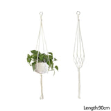 90/105/122cm Macrame Plant Hanger Baskets Flower Pots Holder Balcony Hanging Decor Knotted Lifting Rope Home Garden Supplies