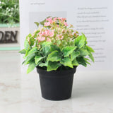 Artificial Flowers Plants Green Bonsai Pot Plants Fake Flower Potted Ornaments For Home Decoration Craft Plant Decorative