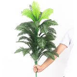 90cm Tropical Palm Tree Large Artificial Plants Fake Monstera Silk Palm Leafs Big Coconut Tree Without Pot For Home Garden Decor